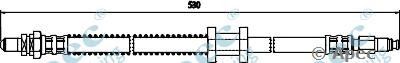 APEC BRAKING hos3493 -  Тормозной шланг
